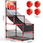 NIPLOOOW Kids Arcade Basketball Game Set