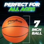 PlayBolt Mini Basketballs (Pack of 3) - 7-Inch
