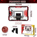 LED Over the Door Basketball Hoop Set