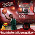 LED Over the Door Basketball Hoop Set