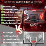 LED Over the Door Basketball Hoop Set