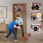 LED Over the Door Basketball Hoop Set