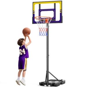 TONBUX Adjustable Kids Basketball Hoop for Outdoor Fun