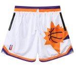 ZACAGO Men's Retro Lightweight Basketball Shorts - Solar White