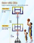 TONBUX Adjustable Kids Basketball Hoop for Outdoor Fun