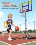 TONBUX Adjustable Kids Basketball Hoop for Outdoor Fun