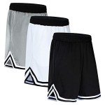 Men's 3-Pack Basketball Shorts with Zipper Pockets