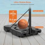 Adjustable Portable Basketball Hoop for Backyard Fun