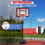 Goplus Adjustable Basketball Hoop for Indoor/Outdoor Play