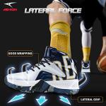 ASHION Men's High Top Basketball Sneakers - White/Blue