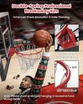 Adjustable 52-Inch Wall Mount Basketball Hoop