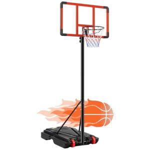 DUMOS Adjustable Portable Basketball Hoop for Kids