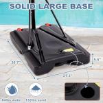 DUMOS Adjustable Portable Basketball Hoop for Kids