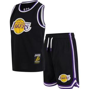 Youth Lakers Basketball Training Jersey and Shorts Set