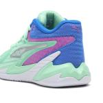 Puma Kids Dagger Basketball Shoes, Green Glimmer