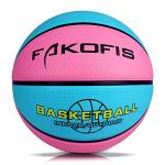 FAKOFIS Kids Size 5 Rubber Basketball for Play