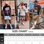 ZACAGO Men's Retro Lightweight Basketball Shorts - Solar White