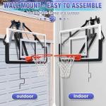 54.5" Adjustable Wall-Mounted Basketball Hoop