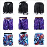 Men's Basketball Shorts with Zipper Pockets - 2/3 Pack