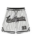 Men's Summer Graphic Basketball Shorts - White Large