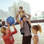 PECOGO Official Rubber Basketball - Size 5 & 7