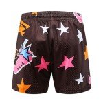 Men's Graphic Basketball Shorts with Elastic Waistband