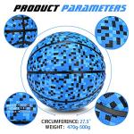 PECOGO Official Rubber Basketball - Size 5 & 7