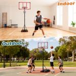 Adjustable Portable Kids Basketball Hoop for Outdoors
