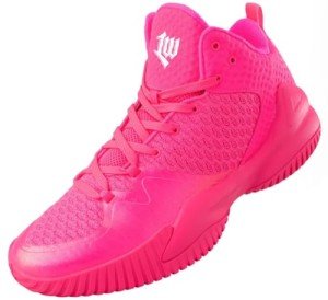 PEAK Men's High Top Basketball Shoes - Pink Size 9.5