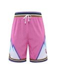 Men's Retro Graphic Basketball Shorts with Pockets