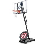 Portable Basketball Hoop with Adjustable Height & Rebounder