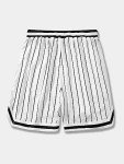 Men's Summer Graphic Basketball Shorts - White Large