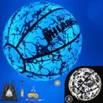 Blue Glow in The Dark Basketball with Pump