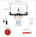 SOEVIEE Indoor Basketball Hoop for All Ages, 23x16 Inch