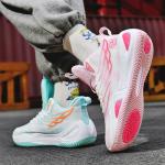 Bacury Breathable Unisex Basketball Shoes - Green/Pink