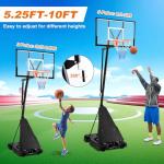 Adjustable Portable Basketball Hoop for Outdoor Play