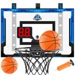 Adjustable 24" Indoor Basketball Hoop with Scoreboard