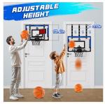 Adjustable 24" Indoor Basketball Hoop with Scoreboard