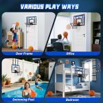 Adjustable 24" Indoor Basketball Hoop with Scoreboard