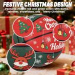 Festive Size 7 Christmas Basketball for All Games