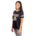Women's LA Lakers Soft Mesh T-Shirt, Black