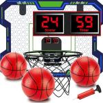 Vignuto Over-the-Door Indoor Basketball Hoop for Kids