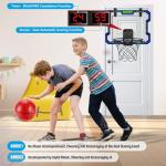 Vignuto Over-the-Door Indoor Basketball Hoop for Kids