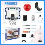 Vignuto Over-the-Door Indoor Basketball Hoop for Kids