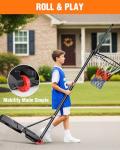 7FT Adjustable Portable Basketball Hoop with LED