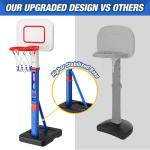 HYES Adjustable Toddler Basketball Hoop for Kids