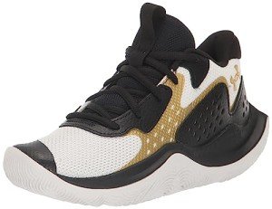 Under Armour Jet '23 White/Black/Metallic Gold Sneakers
