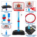 Adjustable Toddler Basketball Hoop with Balls