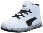PUMA Rebound Layup Mid Kids' Sneakers - White/Black