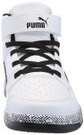 PUMA Rebound Layup Mid Kids' Sneakers - White/Black